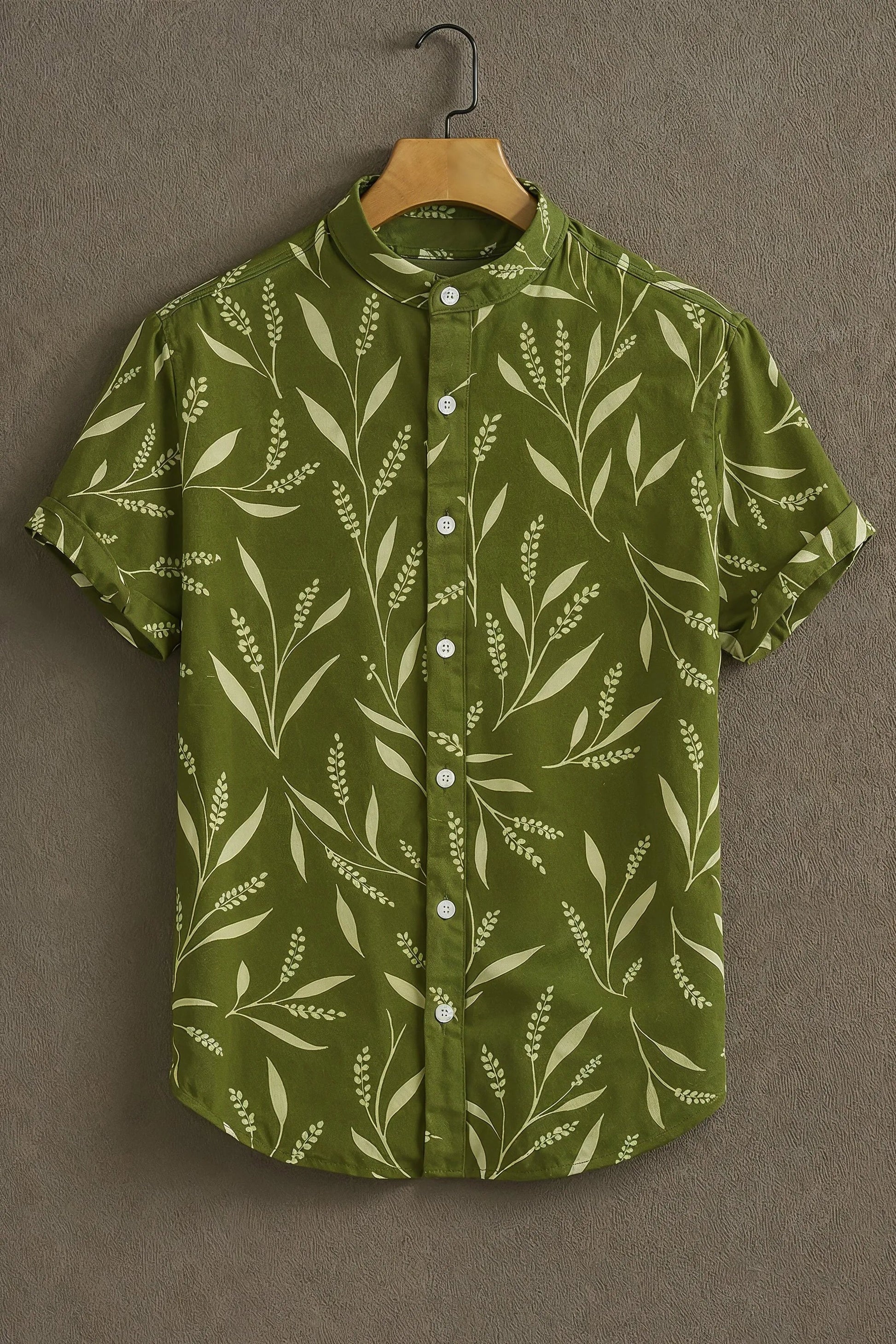 Sunflare Green Premium Nature-Inspired Leaf Shirt