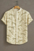 Sunflare Beige Premium Leopard-Inspired Design Shirt