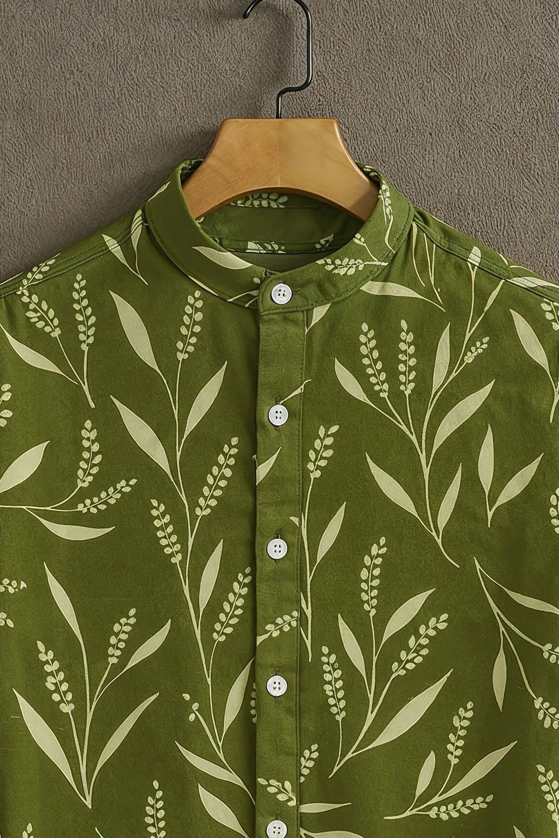 Sunflare Green Premium Nature-Inspired Leaf Shirt
